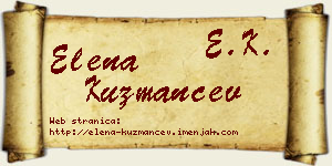 Elena Kuzmančev vizit kartica